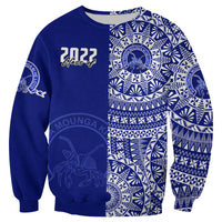 (Custom Text And Number) Queen Salote Tonga College Sweatshirt Class Of Year Tongan Ngatu Pattern LT14 - Polynesian Pride