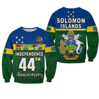 Solomon Islands National Day Sweatshirt Independence Day Tapa Pattern LT13 Unisex Green - Polynesian Pride