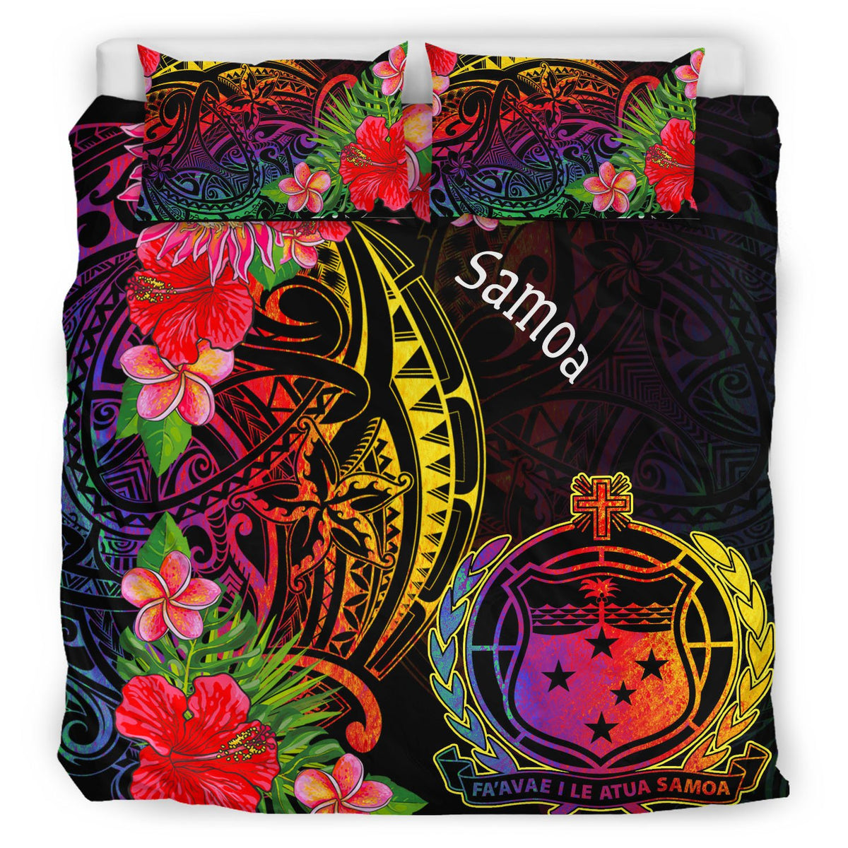 Samoa Bedding Set - Tropical Hippie Style - Polynesian Pride