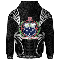 Samoa Hoodie Blood Runs Through My Veins Style Black - Polynesian Pride