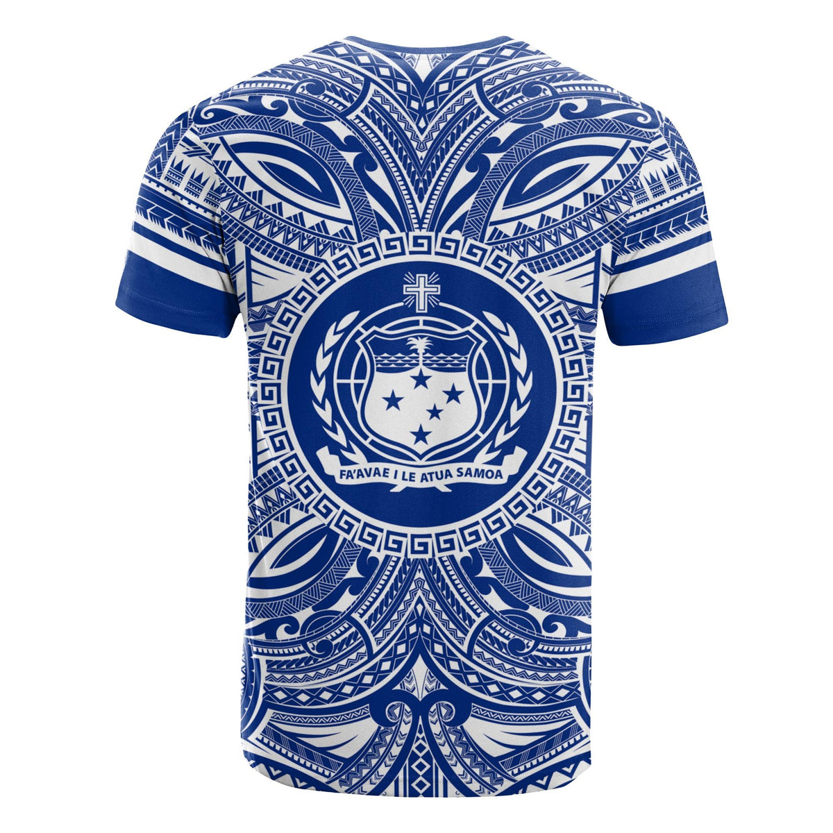 Samoa All T Shirt Samoa Coat Of Arms Polynesian Flag Color - Polynesian Pride