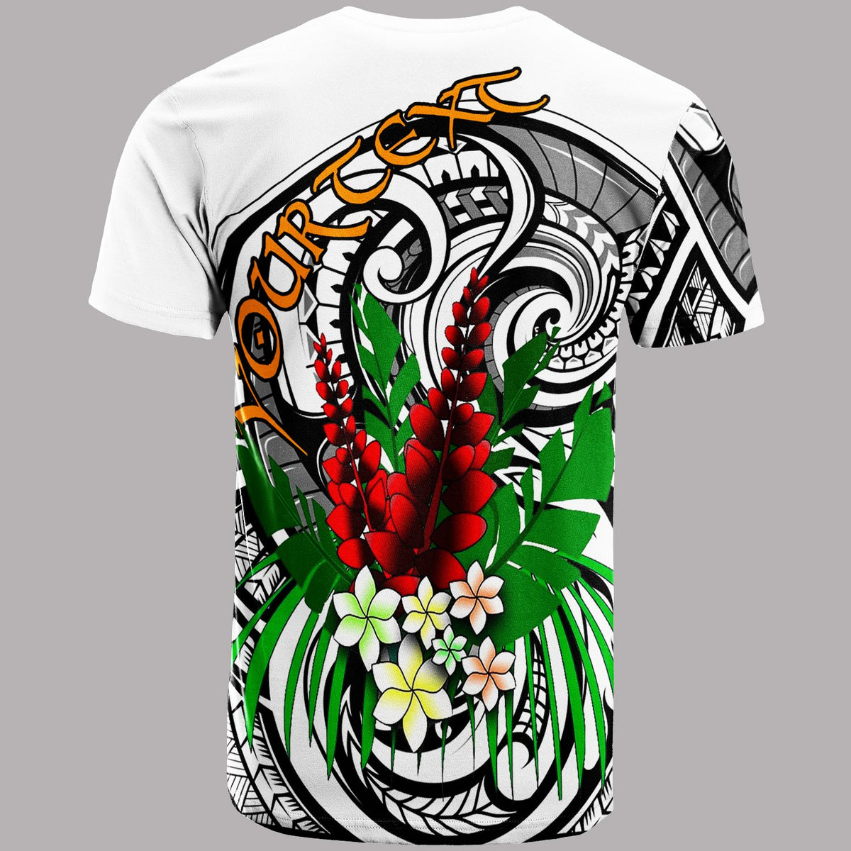 Samoa Custom T Shirt Samoa Teuila Flower - Polynesian Pride