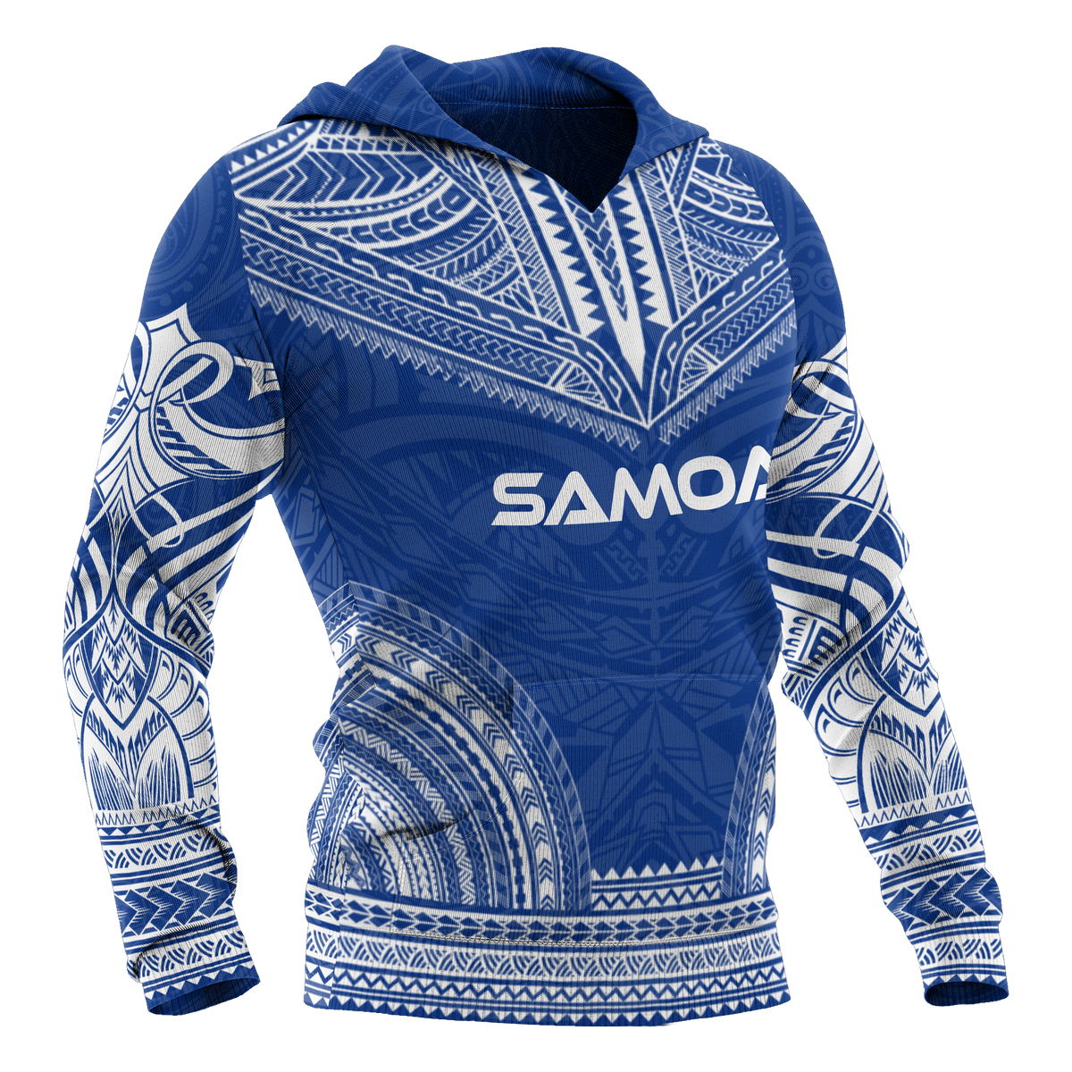 Samoa Polynesian Chief Hoodie Blue Version - Polynesian Pride