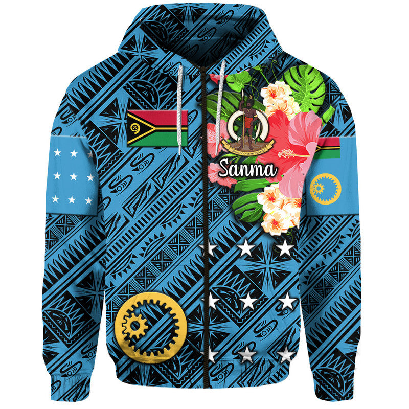 Custom Vanuatu Sanma Hoodie Independence Be Proud LT8 - Polynesian Pride
