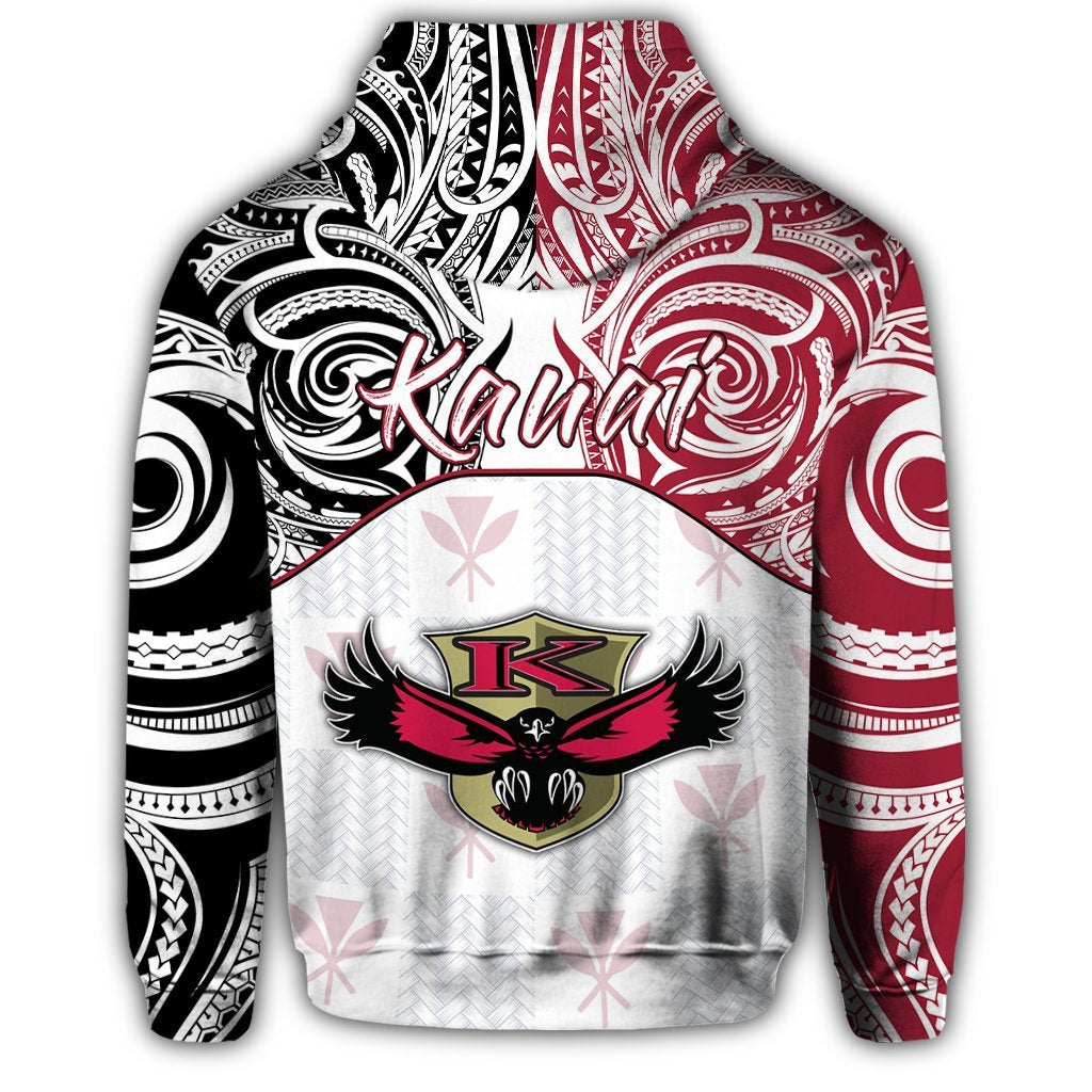 hawaiiZipper Hoodie Kanaka Kauai High School Zipper Hoodie Demodern Style - Polynesian Pride