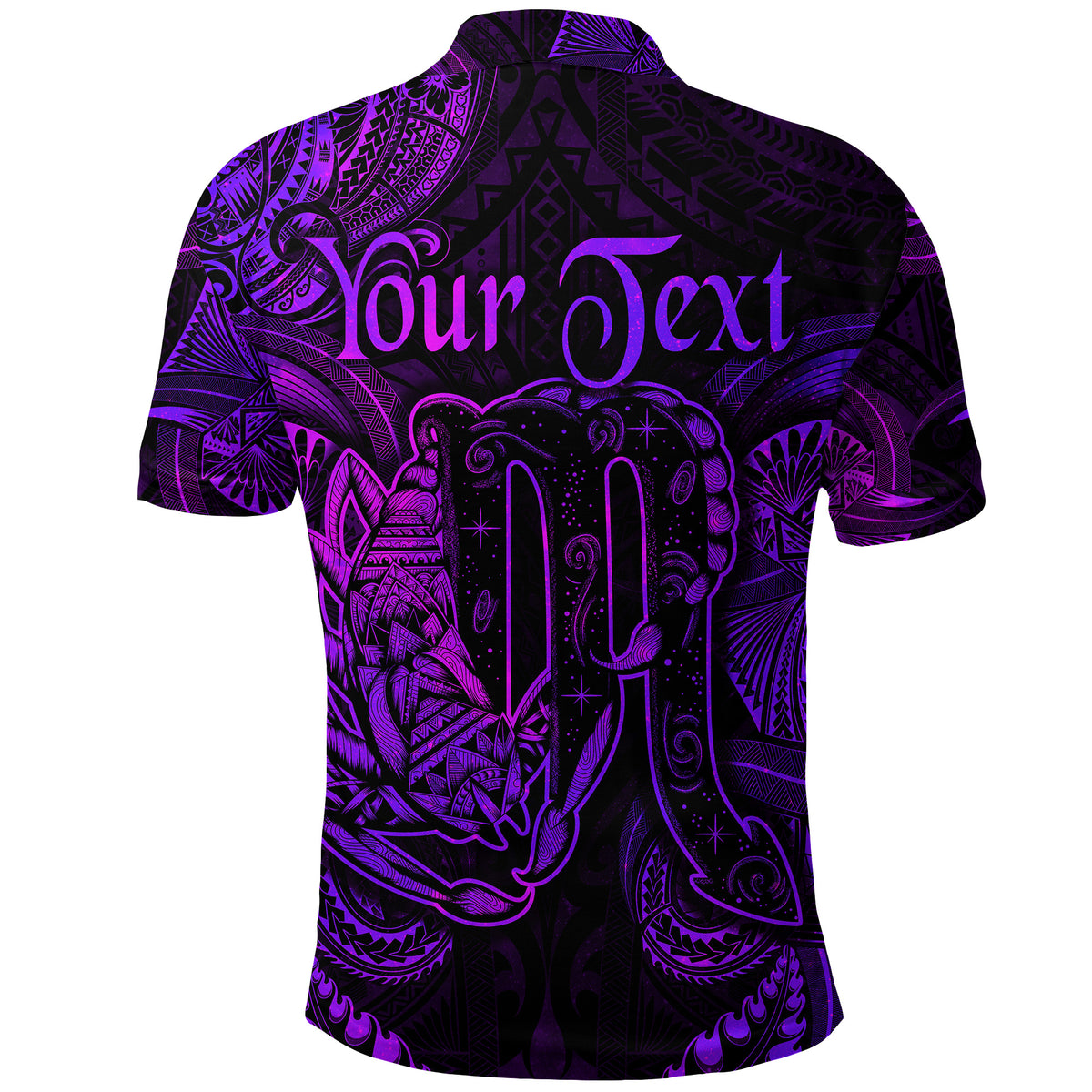 Custom Scorpio Zodiac Polynesian Polo Shirt Unique Style Purple LT8 - Polynesian Pride