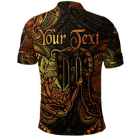 Custom Scorpio Zodiac Polynesian Polo Shirt Unique Style Gold LT8 - Polynesian Pride