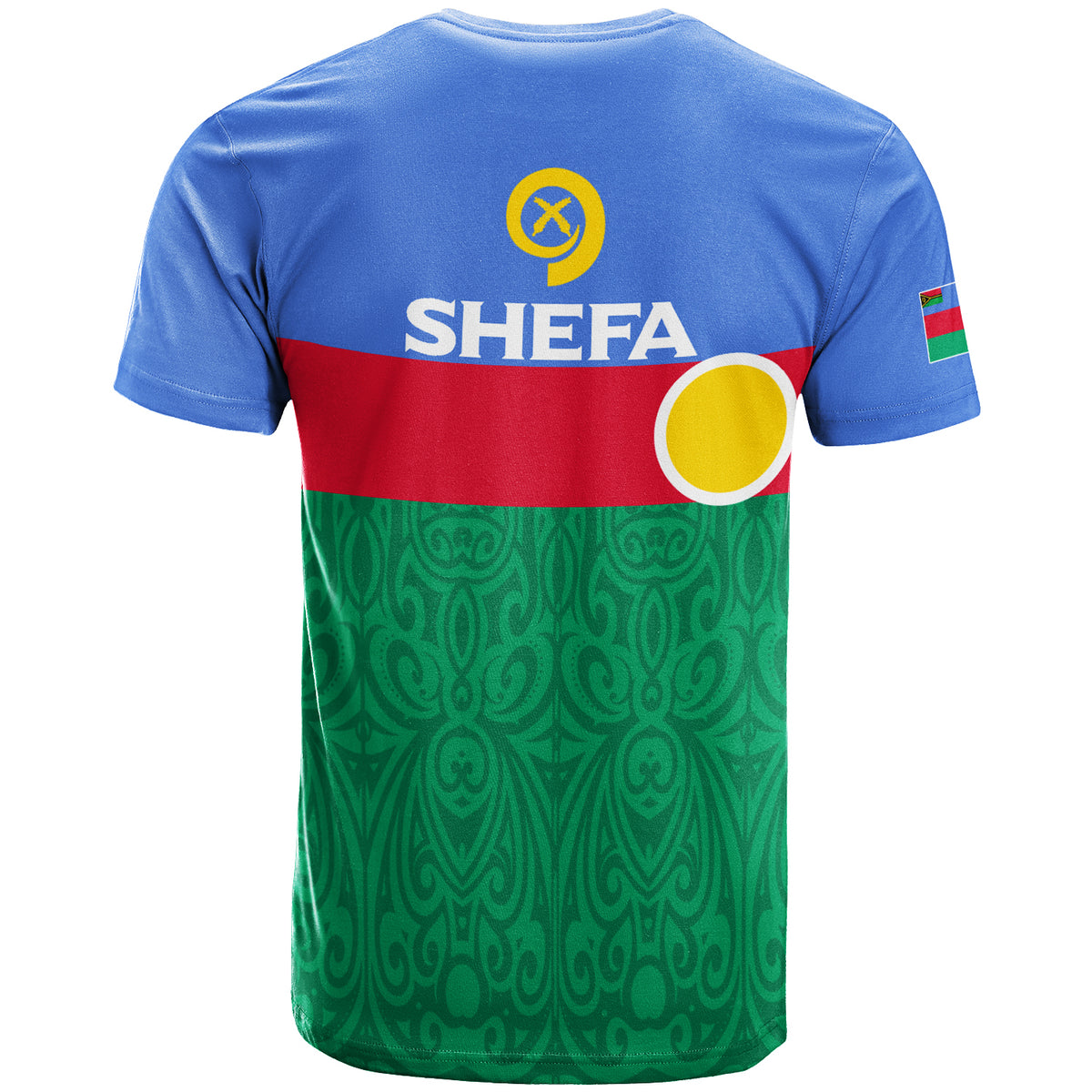 Custom Vanuatu Shefa Province T Shirt Flag Style LT12 - Polynesian Pride