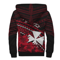 Wallis et Futuna Personalised Sherpa Hoodie Tapa Hibiscus Vibes LT7 - Polynesian Pride