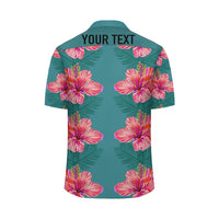 (Personalized) Tropical Flower Polynesia Hawaiian Shirt - Haka Style - Polynesian Pride