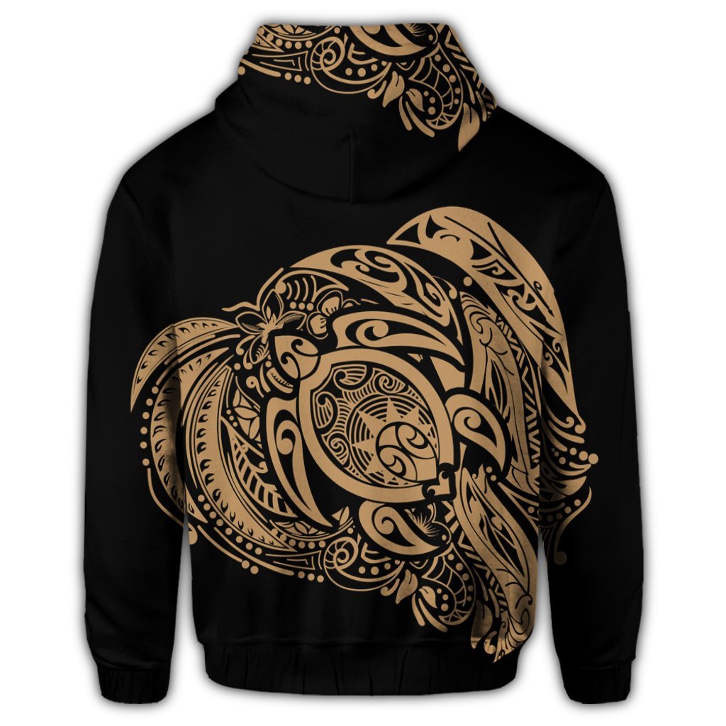 Simple Zip Hoodie Gold - Polynesian Pride