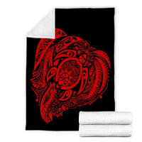 Simple Premium Blankets Red AH - Polynesian Pride