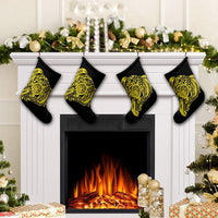 Simple Christmas Stocking Yellow AH - Polynesian Pride