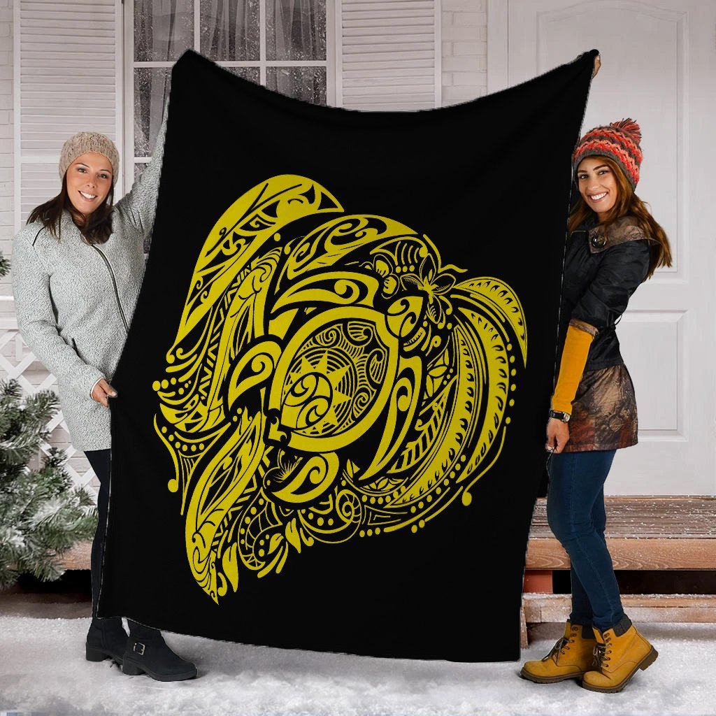 Simple Premium Blankets Yellow AH - Polynesian Pride