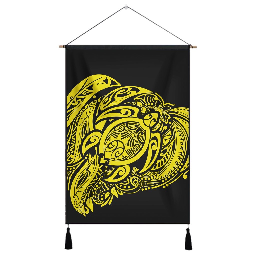 Simple Hanging Poster Yellow AH Hanging Poster Cotton And Linen - Polynesian Pride
