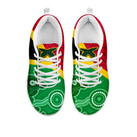 Vanuatu Sneakers Aboriginal Turtle Mix Sand Drawing LT13 - Polynesian Pride