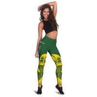 Society Islands Polynesian Leggings - Polynesian Tattoo Flag Version - Polynesian Pride