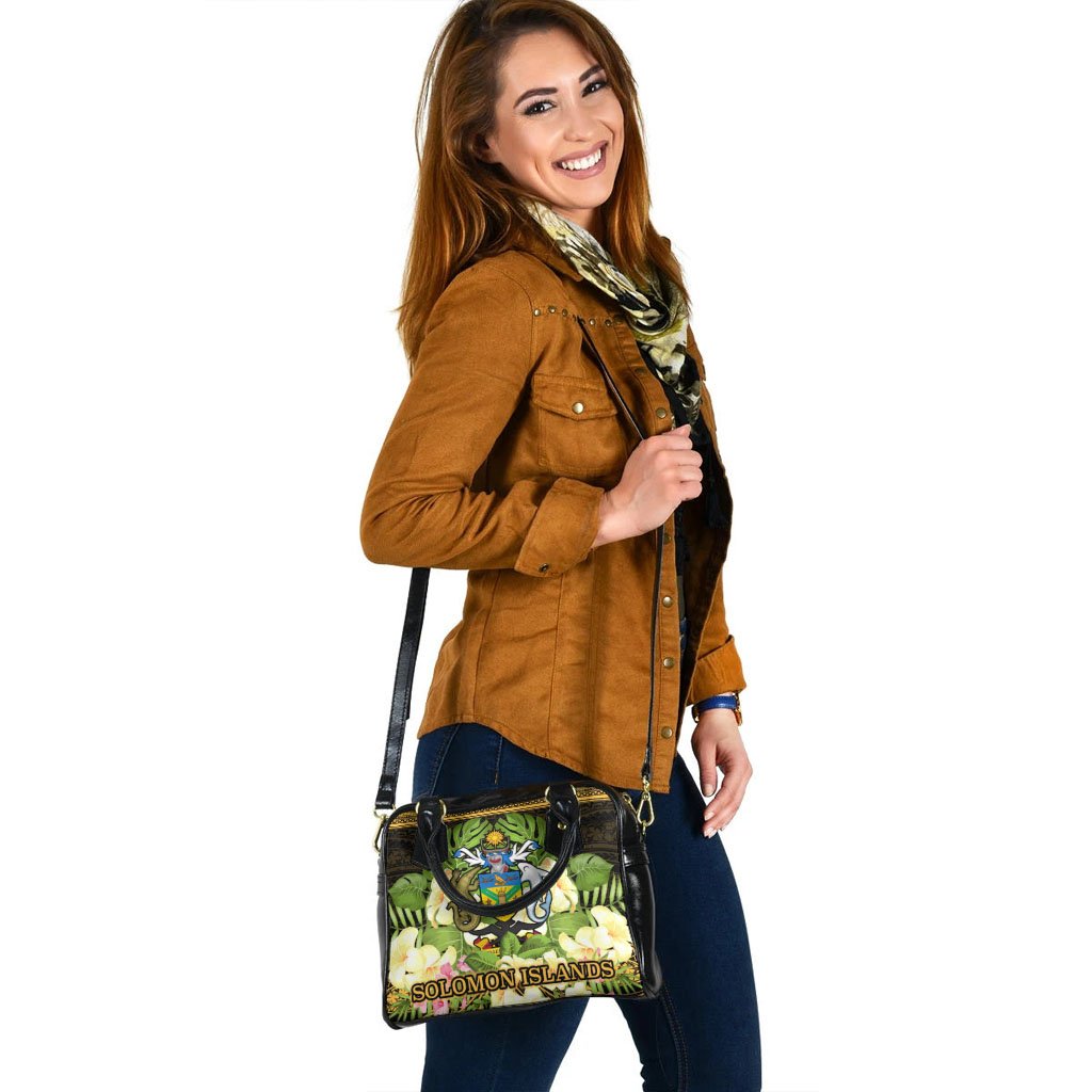 Solomon Islands Shoulder Handbag - Polynesian Gold Patterns Collection - Polynesian Pride