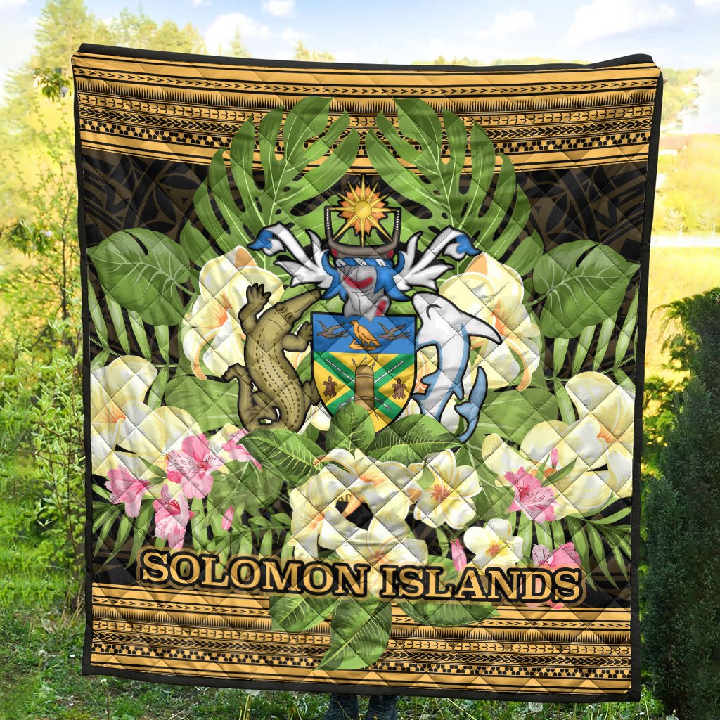 Solomon Islands Premium Quilt - Polynesian Gold Patterns Collection - Polynesian Pride