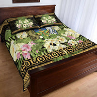 Solomon Islands Quilt Bed Set - Polynesian Gold Patterns Collection - Polynesian Pride