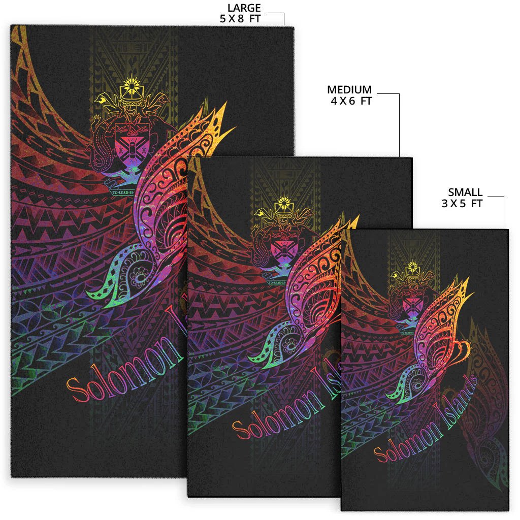 Solomon Islands Area Rug - Butterfly Polynesian Style - Polynesian Pride