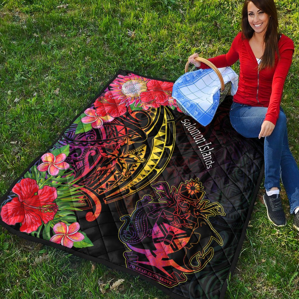 Solomon Islands Premium Quilt - Tropical Hippie Style - Polynesian Pride