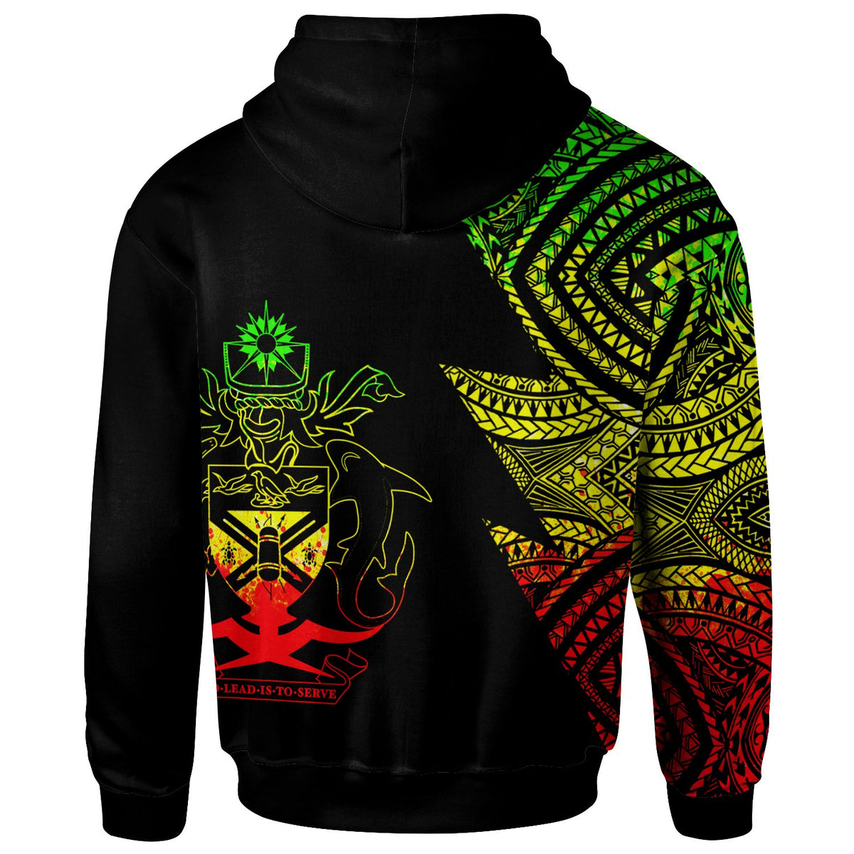 Solomon Islands Custom Personalized Hoodie Flash Style Reggae - Polynesian Pride