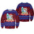 Guam Christmas - Felis Pasgua Santas Guam Surf Board Sweatshirt - LT2 Unisex RED - Polynesian Pride