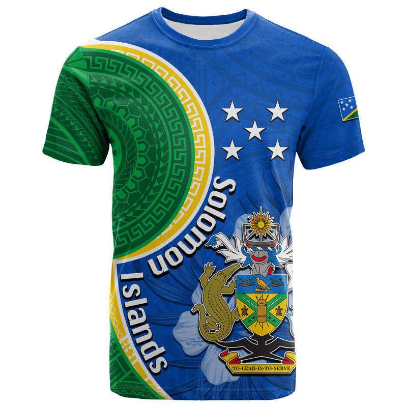 Solomon Islands Independence Day 44th Anniversary T Shirt No.1 LT6 Blue - Polynesian Pride