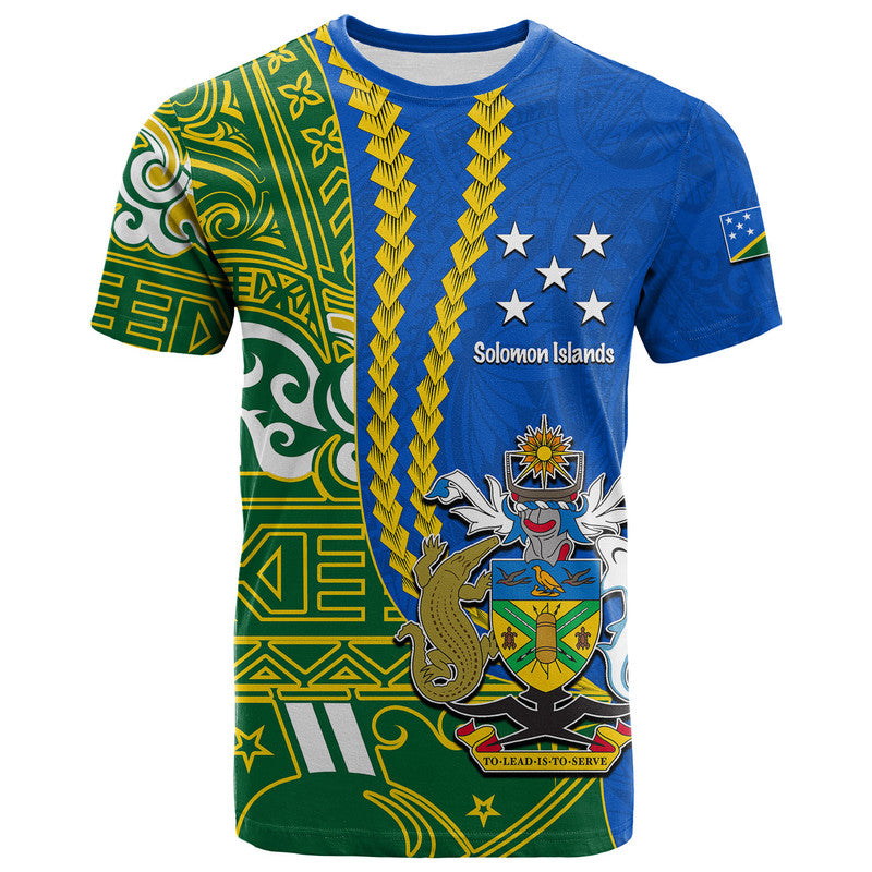 Solomon Islands Independence Day 44th Anniversary T Shirt No.3 LT6 Blue - Polynesian Pride