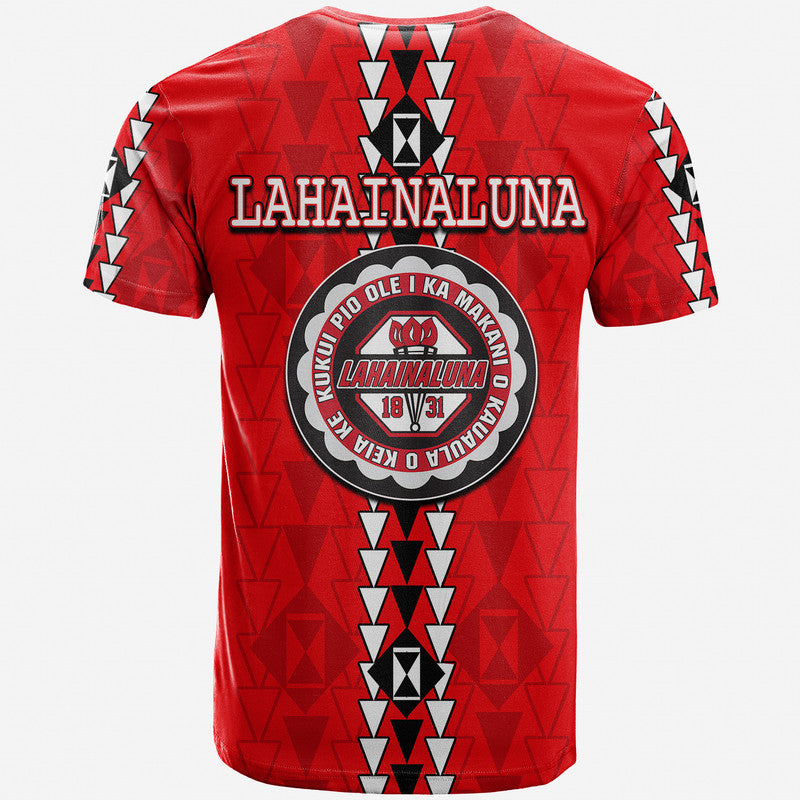 Hawaii Lahainaluna High Mix Kakau T Shirt LT6 - Polynesian Pride