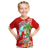 Custom Hawaii Mele Kalikimaka T Shirt Santa Claus Surfing Xmas Time LT9 - Polynesian Pride