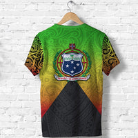 Custom Samoa T Shirt Polynesian Tattoo Seashore - Polynesian Pride