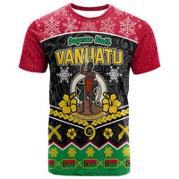 Vanuatu Tribal Polynesian Christmas Vibe T Shirt LT9 Red - Polynesian Pride
