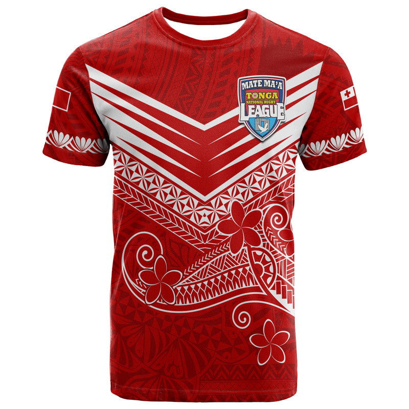 Tonga Mate Maa Rugby Kupesi T Shirt LT9 Red - Polynesian Pride