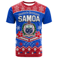 Samoa Tribal Polynesian Christmas Vibe T Shirt LT9 Blue - Polynesian Pride