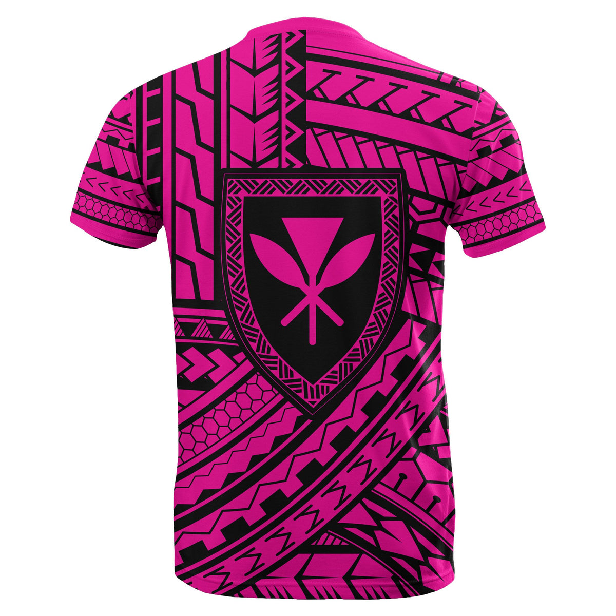 Hawaii Kanaka Polynesian T Shirt Pink Quarter Style - Polynesian Pride