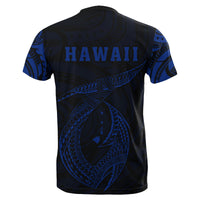 Hawaii Hook Polynesian Blue Maui T Shirt - Polynesian Pride