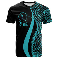 Chuuk T Shirt Turquoise Micronesian Tentacle Tribal Pattern Unisex Turquoise - Polynesian Pride