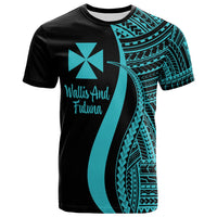 Wallis and Futuna T Shirt Turquosie Polynesian Tentacle Tribal Pattern Unisex Turquoise - Polynesian Pride