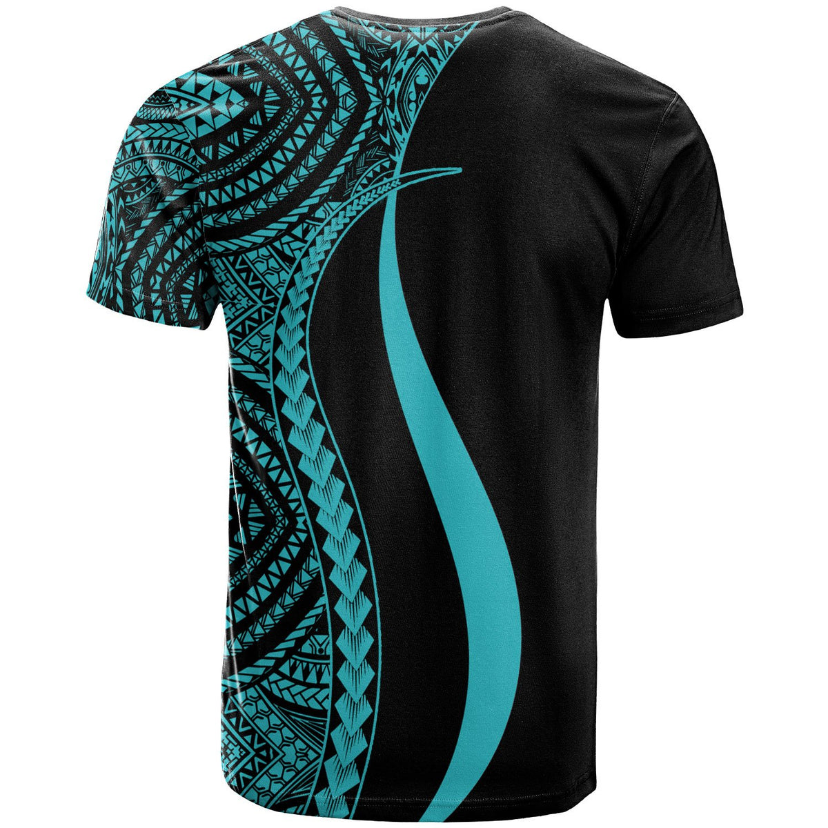 Micronesia T Shirt Turquoise Micronesian Tentacle Tribal Pattern - Polynesian Pride