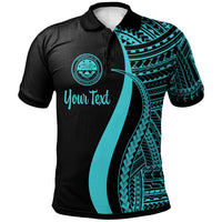 Federated States of Micronesia Custom Polo Shirt Turquoise Polynesian Tentacle Tribal Pattern Unisex Turquoise - Polynesian Pride