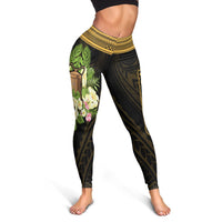 Tokelau Leggings - Polynesian Gold Patterns Collection - Polynesian Pride