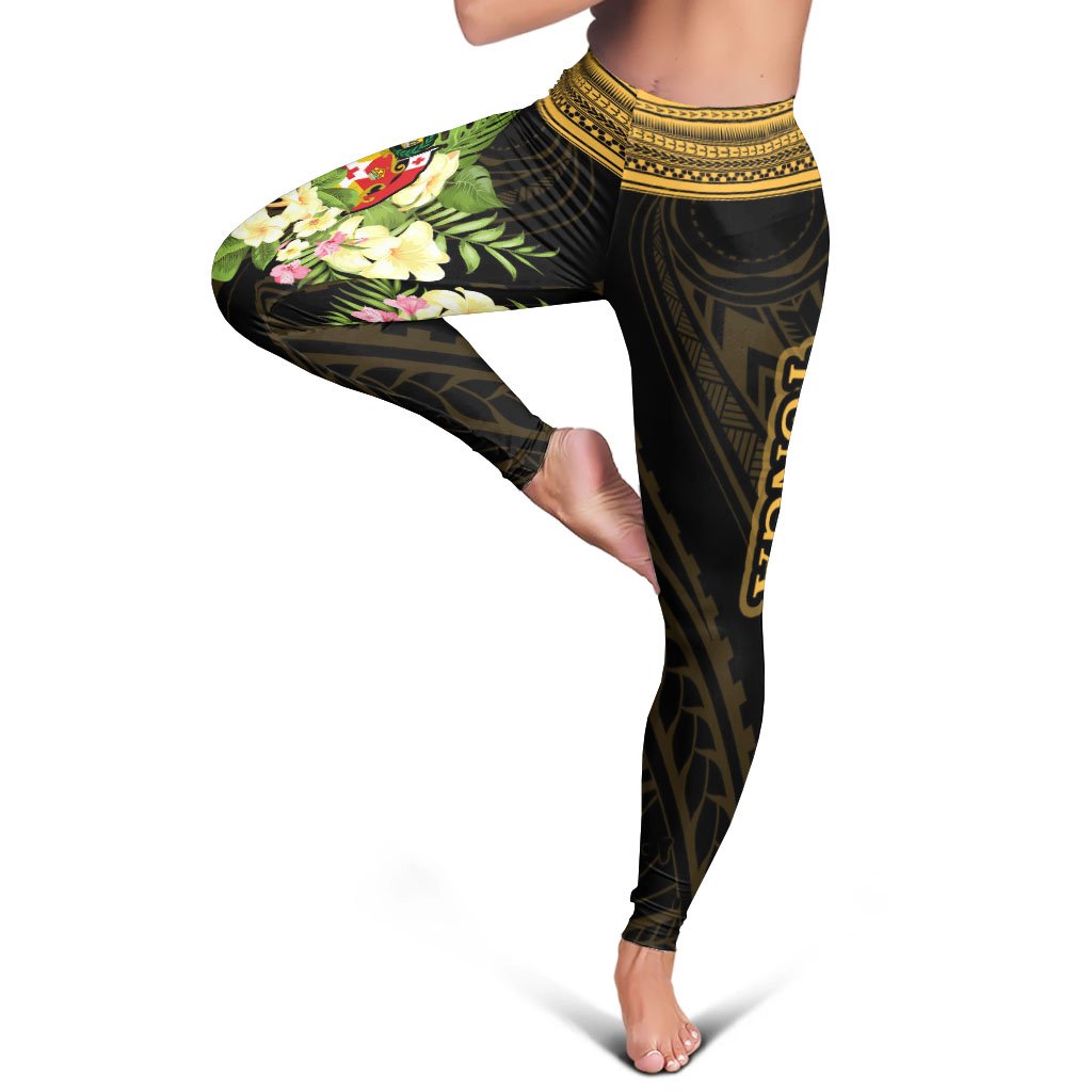 Tonga Leggings - Polynesian Gold Patterns Collection - Polynesian Pride