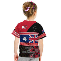 Papua New Guinea and Australia T Shirt KID Aboriginal PNG and AUS LT13 - Polynesian Pride