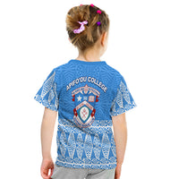 Apifo'Ou College T Shirt Kid Tongan Pattern Afc Lovers LT13 - Polynesian Pride