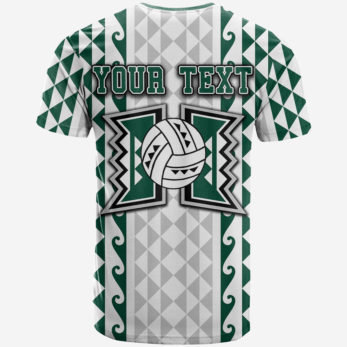 Custom Hawaii Rainbow Wahine VolleybT Shirt LT6 - Polynesian Pride