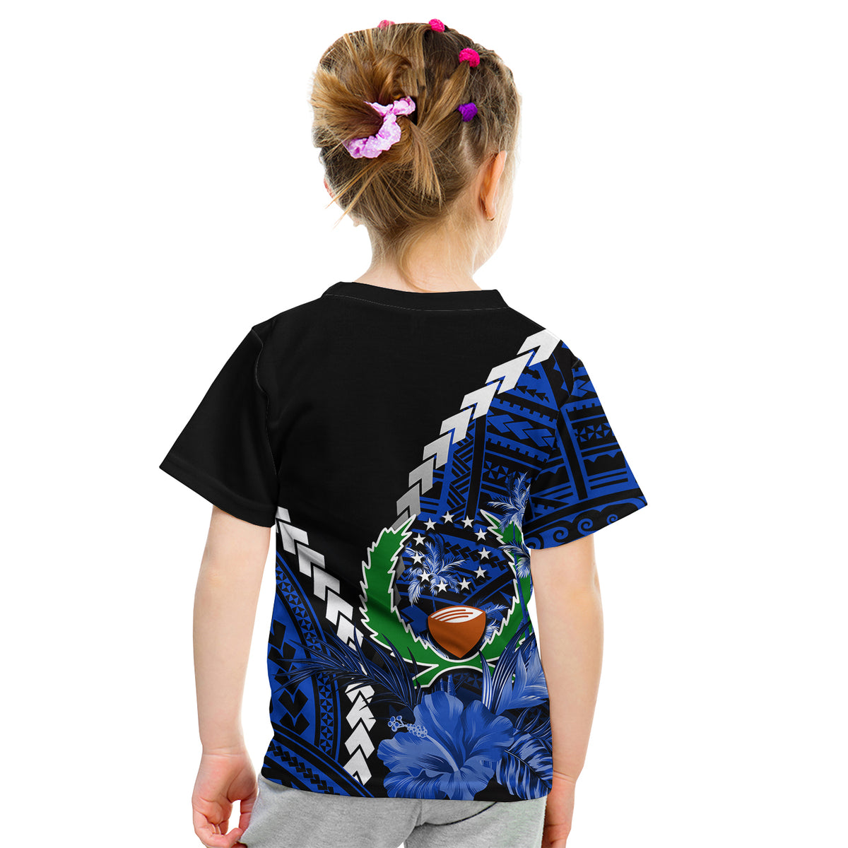 Pohnpei T Shirt KID Polynesian Style LT6 - Polynesian Pride