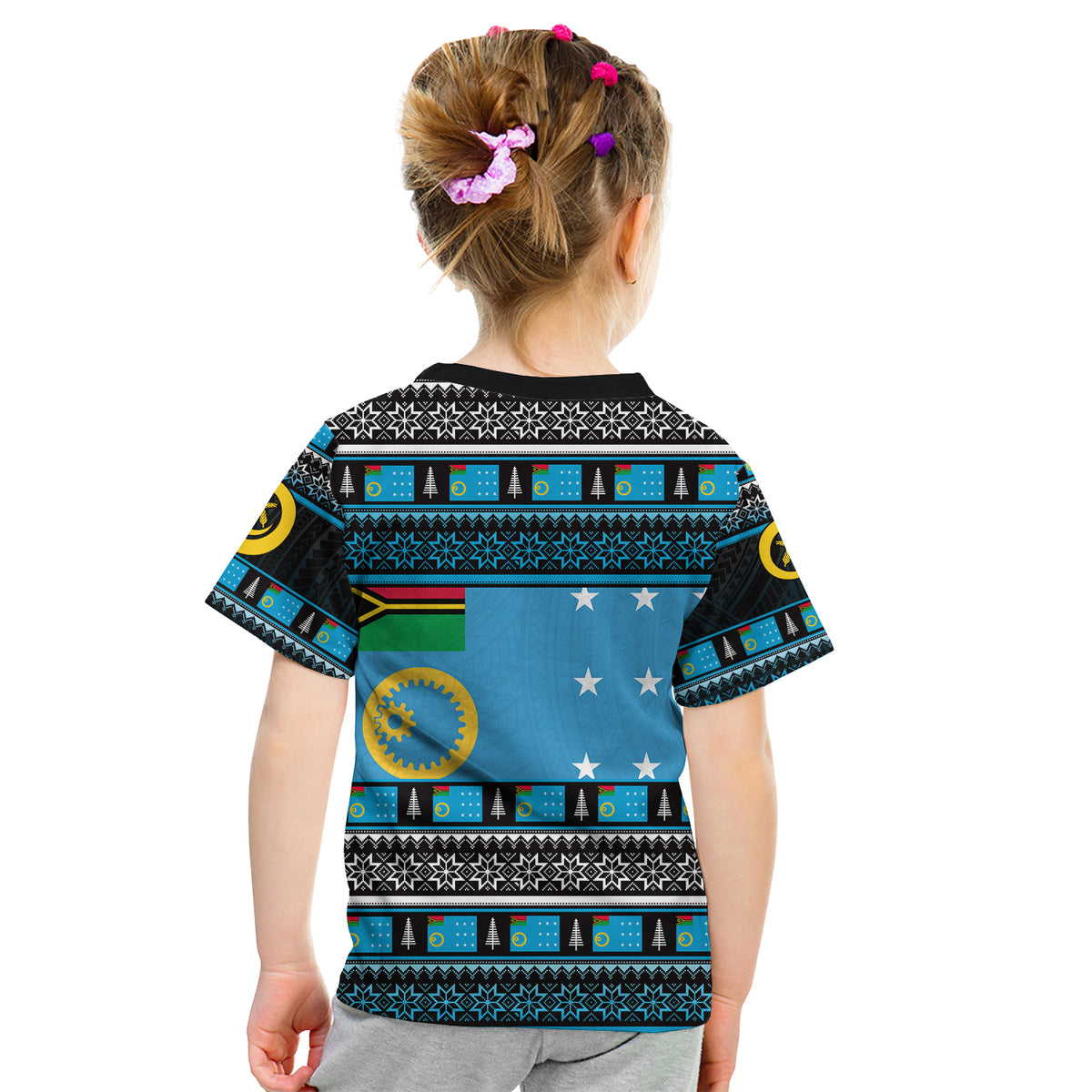 Sanma Province T Shirt Kid Of Vanuatu Christmas LT6 - Polynesian Pride