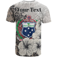 Samoa T Shirt Custom Vintage Luxury Floral Style - Polynesian Pride